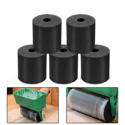 Spare Roller Wheel for Glue Applicator Sponge Roller Replacement Set 5 Pack Suitable for PVC Latex Wood 1