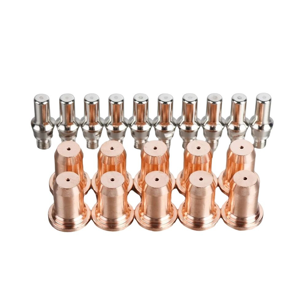 20Pcs Ipt-60 Pt-60 Ipt-40 Pt40 Electrode 52582 Nozzle 51313P Fit Plasma Cutter Torch Consumables, Nozzle 1.0Mm (50A) 4714067263884