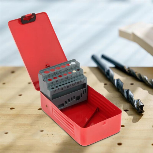 25pcs Twist Drill Bit Case Drill Bit Dispenser Organizer, Empty Drill Bit Index Box Storage Case 2