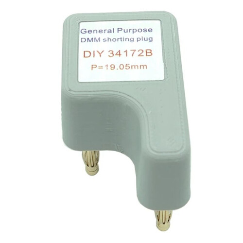 New DIY 34172B DMM Short Insert 4-Wire Short Plug Standard Resistor Calibration Multimeter Calibrator Tool 1