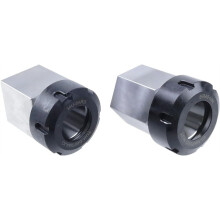 ER-40 Square and Hex Collet Chuck Block Set, Fit for Milling Machine, Workholding Holder for CNC Lathe Engraving Cutting