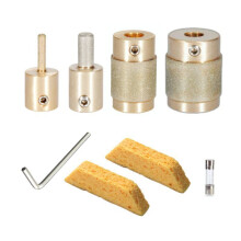 1 Zoll 3/4 Zoll 1/4 Zoll 1/8 Zoll Diamant-Schleifbit-Kopfwerkzeug Messingkern Buntglas-Schleifbits & Diamant-Schleifbit-Kopfwerkzeuge