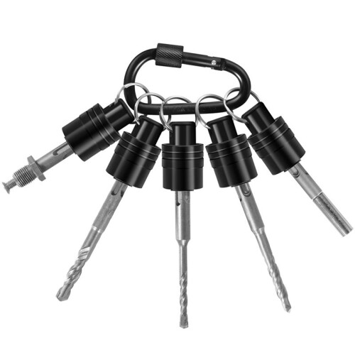 SDS  Shank Drill Bit Holder Keychain SDS Shank Adapter Extension Bar Socket Adapter Easy Change Hand-Held Holders 2