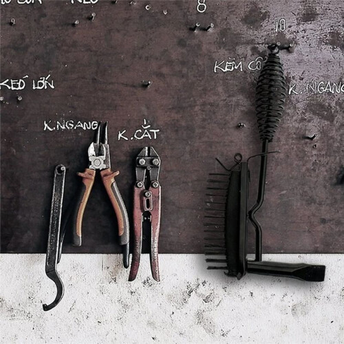 Spring Handle Brush Welding Hammer for Household Use, Knocking Slag, Welding Slag, Rust Removal Hammer 2
