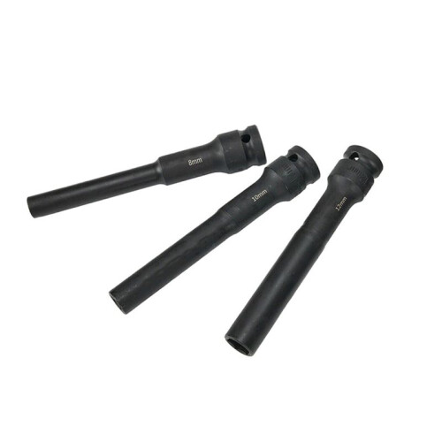 3PCS 1/2 Drive Hex Socket  Impact Wrench 8/10/12mm Adapter Spanner Converter Square Hole for Pneumatic Air Tool 2