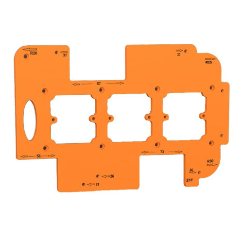 Arc Radius Trimming Wardrobe Embedded No Handle Slotting Switching Socket Drilling Hole Locator Opening Template 1
