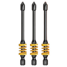 Greener Magnetic Screwdriver Bits Non-Slip Shockproof Phillips Impact Bits Hex Shank Alloy Steel  Bits 90mm 3Pcs