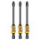 Greener Magnetic Screwdriver Bits Non-Slip Shockproof  Impact Bits Hex Shank Alloy Steel  Bits 90mm 3Pcs 1