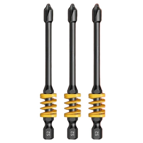 Greener Magnetic Screwdriver Bits Non-Slip Shockproof  Impact Bits Hex Shank Alloy Steel  Bits 90mm 3Pcs