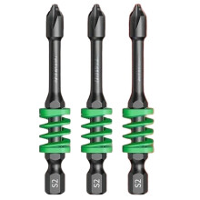 Greener Magnetic Screwdriver Bits Non-Slip Shockproof Phillips Impact Bits Hex Shank Alloy Steel Bits 65mm 3pcs