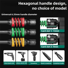 Greener Magnetic Screwdriver Bits Non-Slip Shockproof Impact Bits Hex Shank Alloy Steel Bits 65mm 3pcs