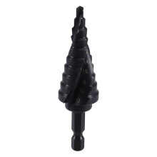 Stufenbohrer für Metall, 3/16 Zoll - 7/8 Zoll (12-Stufen-Größe), Vierspiral-M35-Kobaltbohrer, 1/4-Zoll-Stufenbohrer mit Sechskantschaft