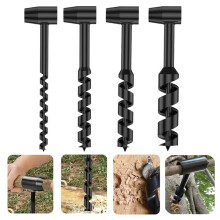 Outdoor Auger Drill Bits Camping BushcraftManual Hole Maker Wrench Core Woodworking Survival Punch Tool 10/16/19/25mm
