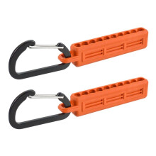 2pcs Screwdriver Bit Holder Storage Organizer,10-Hole Orange Bit Holder for 1/4inch Hex Shank Bit & Drill Storage Case