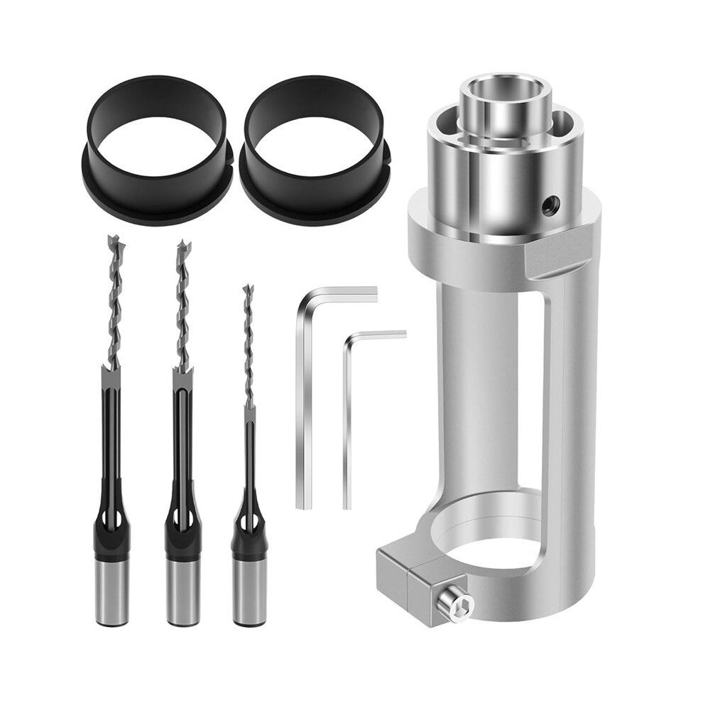 Square Hole Drill Bit Adapter With Bits, Mortising Attachment For Hand Drills, Power Tool Accessory For Woodworking 4713920618328