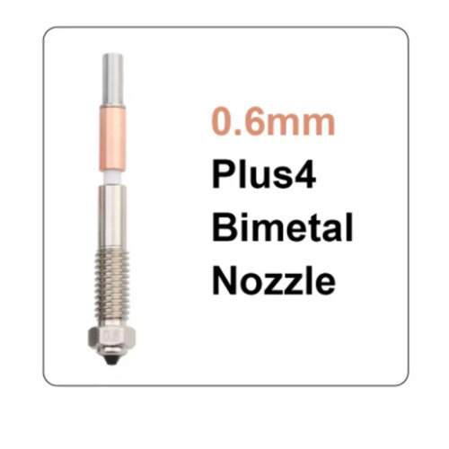 0.6mm for QiDi Plus4 Bimetal Nozzle Ceramic Insulation Integration for Quick Removal and Very Easy Replacement 1