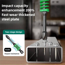 Greener Magnetic Screwdriver Bits Non-Slip Shockproof Phillips Impact Bits Hex Shank Alloy Steel Bits 90mm 5Pcs