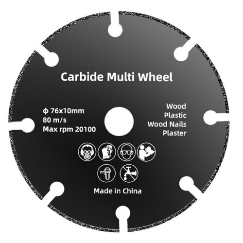 1 Peça de Disco de Corte de Metal de 76 mm/2,99 Polegadas, Rebarbadora Angular, Rodas de Corte de Aço Inoxidável Reforçadas