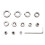 3-16mm Drill Depth Stop Bit Collar Set Drilling Limit Ring Drill Bit Depth Stop Collar Drilling Limit Ring 1