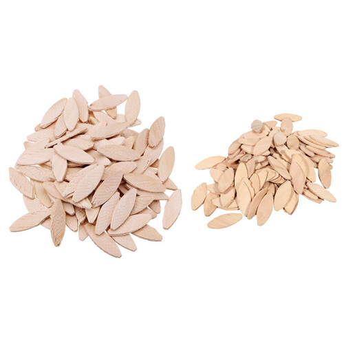 200Pcs Assorted Wood Biscuits for Tenon Machine Woodworking Biscuit Jointer No.20 & No. 0