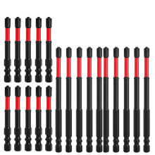 20-Teiliges FPH2-Schlagschraubendreher-Bit-Set - 65 mm und 110 mm Schlitzköpfe, 1/4-Zoll-Sechskantschaft, Schraubendreher-Bohrer
