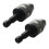 2X Silver+Black 6mm Keyless Drill Bit Chuck Quick Change Adapter Converter Hex Shank 1