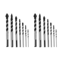 14X Wolframkarbid Bohrer Set fuer Porzellan Keramikfliesen, Beton, Backsteinmauer (3 4 5 6 8 10 12mm)