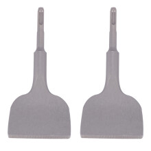 2X Sds Shank 3-In Wide Electric Hammer Chisel Angled Heavy Duty Bent Tile Chisel