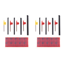 8 Set of 7/8/10/12mm Sclcr Lathe Boring Bar Tool Holder+10Pcs Ccmt 0602 Inserts