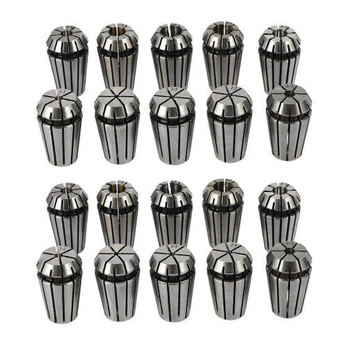 20Pcs/Set Ultra Precision ER16 1-10MM Spring Collet Set for CNC Milling Lathe Tool Engraving Machine