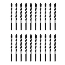 Multipurpose Drill Bits, 30-Piece 6mm Multi-Material Drill Bit Set for Drilling in Tile, Glass, Concrete, Brick