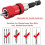 Antislip Handle Magnet Tip Security Torx Screwdriver with 1/4 Hex Shank Electric Drill Magnetic Screwdriver Bit Holder 10