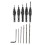 5-Piece Set of 3/8-Inch Quick-Change 82 Chamfer Adjustable Drill Bits,HSS Wood Drill Bits Sink Hole Drilling Tool Kit 2