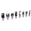14 Pcs Wood Plug Hole Cutter Chamfered Plug Cutter Drill Bits Five-Slot Countersink Drill 1/4 Inch Hex Spanner Tool Set 7