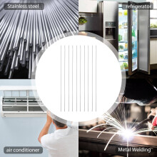 UniversalsvetsstäNger Koppar Aluminium JäRn Rostfritt StåL FluxkäRna Svetsstav LöDtråD Elektrod Diameter 1,6 Mm