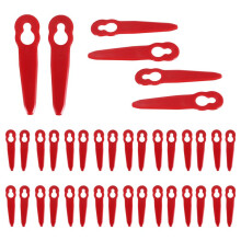40Pcs Replacement Plastic Blades Accessories for Polycut 2-2 FSA 45 Lawnmower Trimmer Grass Cutter