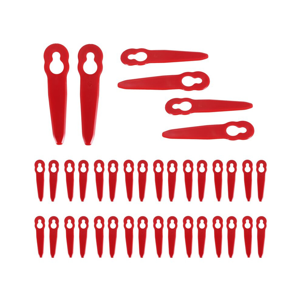40Pcs Replacement Plastic Blades Accessories For Polycut 2-2 Fsa 45 Lawnmower Trimmer Grass Cutter 6031540430143