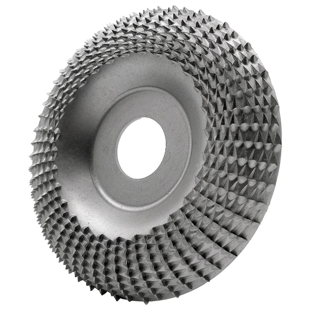Wood Carving Disc Grinder Shaping Disc 7/8 Inch Bore Wood Grinding Wheel Carving Abrasive Disc(100Mm, Arc Type, Silver) 6031762650374