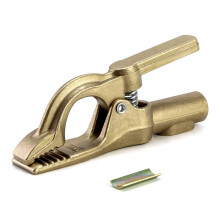 500A Ground Clamp Copper Welding Earth Clamp Electric Welding Machine Argon Arc Clamp A-Shape Clip with Iron Sheet