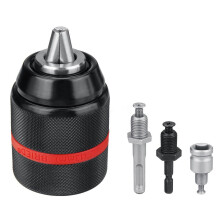 MéTal Robuste 13Mm Perceuse Sans Clé Mandrin Tige Hexagonale/SDS/Douille Carré Femelle Adaptateur MatéRiel Outil Professionnel
