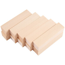 GroßE SchnitzholzblöCke (10-Packungen) 4 X 1 X 1 Zoll Unfertiges Lindenholz Projekt Bastelset DIY Hobby Satz für AnfäNger