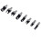 14 Pcs Wood Plug Hole Cutter Chamfered Plug Cutter Drill Bits Five-Slot Countersink Drill 1/4 Inch Hex Spanner Tool Set 3