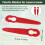 40Pcs Replacement Plastic Blades Accessories for  Polycut 2-2 FSA 45 Lawnmower Trimmer Grass Cutter 2