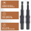 2 Pack Pivoting Bit Tip Holder, Magnetic Screw Drill Tip 1/4inch Hex Shank, Quick Change Locking Bit Holder (Black) 3