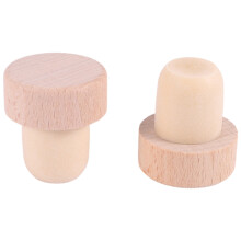 20 Pieces T Shape Wine Corks Tasting Corks T Shape Wine Corks with Beech Top Wooden Wine Bottle Stopper Stoppers Bottle