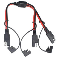 Adaptateur SéParateur SAE 14AWG SAE Câble de Connecteur Automobile Câble SéParateur Y 1 à 2 Câble D'Extension SAE avec Couvercle