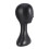 2X Lady High Plastic  Wig  Female Model  Black 8