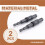 2 Pack Pivoting Bit Tip Holder, Magnetic Screw Drill Tip 1/4inch Hex Shank, Quick Change Locking Bit Holder (Black) 4