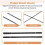 Scroll Saw Blades Plain End 5 Inch 24PCS 12 TPI Regular Tooth for Woodworking DIY 6