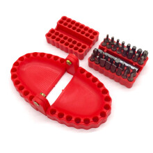 Prothesen-Schraubendreher-Bit-Organizer-Halter mit Magnetfuß, Bohrer-Bit-Halter mit 32-Teiligen Bits und 1 VerläNgerungsbuchse